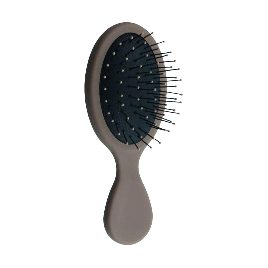 Масажна щітка для волосся Cosmo Shop міні, матова, 14*6 см, кавова, 1 шт (CS305C)